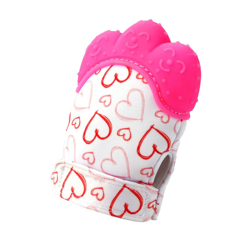 Wholesale silicone baby gloves teething supplies